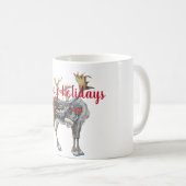 Mug Oie de Noël avec un accueil personnalisé (Devant droit)