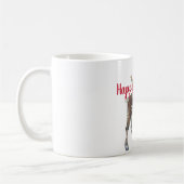 Mug Oie de Noël avec un accueil personnalisé (Gauche)