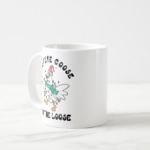 Mug Oie de Noël déchaînée (Devant gauche)