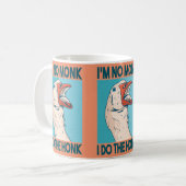 Mug Oie Drôle qui Klaxonne Oiseau (Devant gauche)