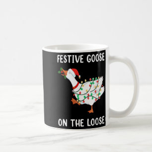 Mug Oie festive drôle vintage en liberté Noël