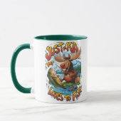 Mug Oie majestueuse avec un poisson : (Gauche)