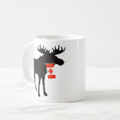 Mug Oie mignonne avec drapeau canadien  (Devant gauche)
