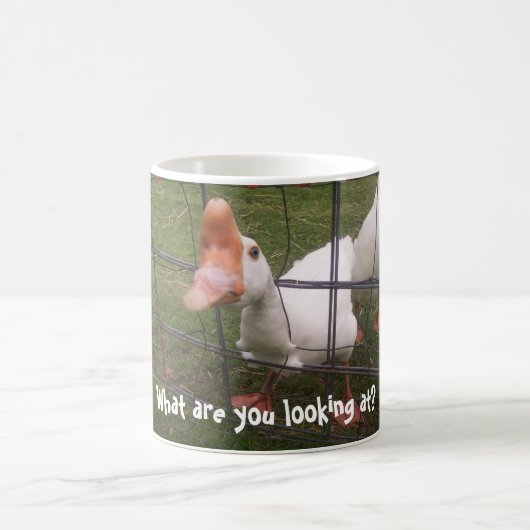 Mug Oie sotte 11oz de café, Animaux amusants (Centre)