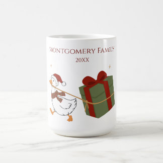 Mug Oie voleuse de cadeaux personnalisée Noël