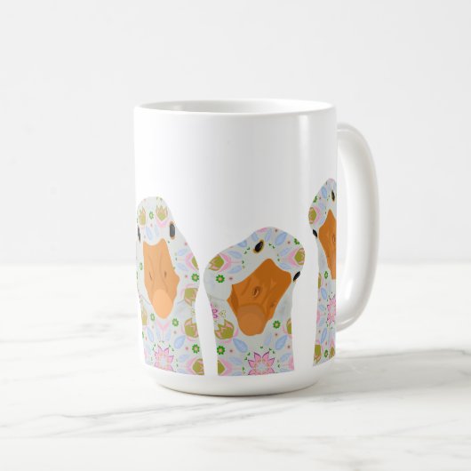 Mug Oies à motifs floraux (Devant droit)