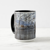 Mug Oies Se Levant De L'Eau En Vol (Devant gauche)