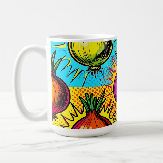 Mug Oignons Colorés Pop Art (Gauche)