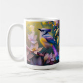Mug Oiseau à poitrine jaune violet (Gauche)