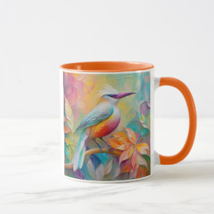 Mug Oiseau à poitrine rouge à bec rose