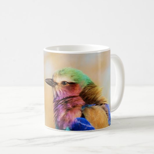 Mug Oiseau africain coloré de rouleau de (Devant droit)