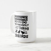 Mug Oiseau amusant observateur d'oiseaux avertisseur (Devant gauche)