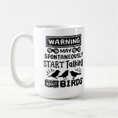 Mug Oiseau amusant observateur d'oiseaux avertisseur (Gauche)