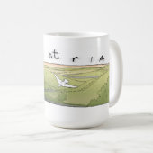 Mug Oiseau au-dessus de paysage (Devant droit)