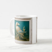Mug Oiseau blanc statuette (Devant gauche)