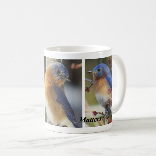 Mug Oiseau bleu (Devant droit)