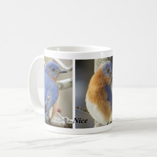 Mug Oiseau bleu (Devant gauche)