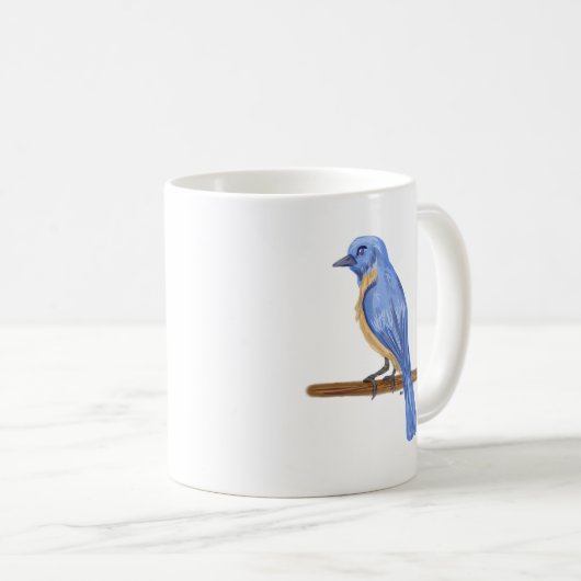 Mug Oiseau bleu (Devant droit)