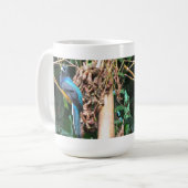 Mug Oiseau bleu à longue queue (Devant gauche)