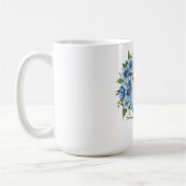 Mug Oiseau bleu avec fleurs (Gauche)