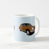 Mug Oiseau bleu Brown 1600 (510), deux images de (Devant droit)