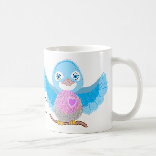 Mug Oiseau bleu de bonheur (Droite)