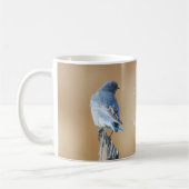 Mug Oiseau bleu de montagne à devis personnalisé (Gauche)
