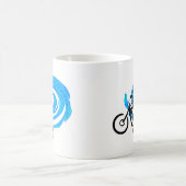 MUG OISEAU BLEU DE VÉLO DE MONTAGNE (Centre)