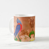 Mug oiseau bleu du bonheur (Devant gauche)