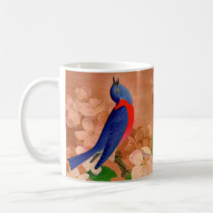 Mug oiseau bleu du bonheur