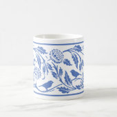 Mug Oiseau bleu et blanc et boue de fleurs (Centre)