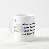 Mug Oiseau bleu et papillons (Devant gauche)
