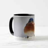 Mug Oiseau bleu gras (Devant gauche)