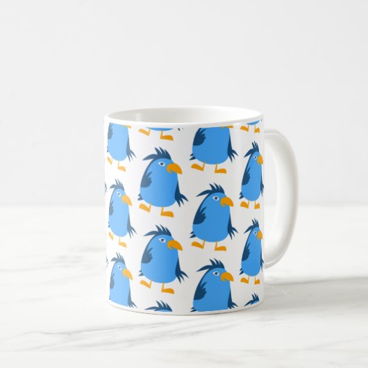 Mug Oiseau bleu pour enfants (Devant droit)