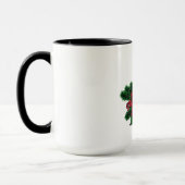 Mug Oiseau cardinal, illustration de Noël (Gauche)