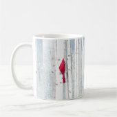 Mug Oiseau cardinal rouge dans un magnifique Birch Tre (Gauche)