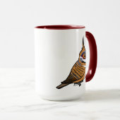 Mug Oiseau cartonné Birdorable Spinifex Pigeon (Devant droit)