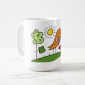 Mug Oiseau chantant fantaisiste (Devant gauche)