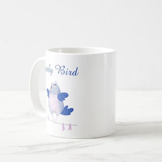 Mug Oiseau chantant mignon (Devant gauche)