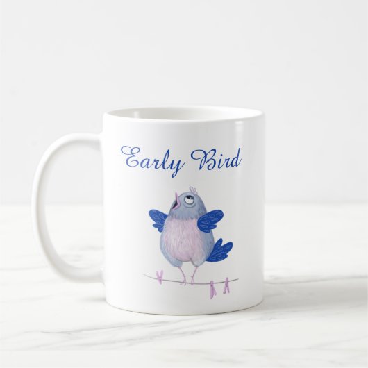 Mug Oiseau chantant mignon (Gauche)