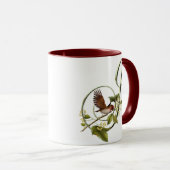 Mug Oiseau chanteur J initial (Devant droit)
