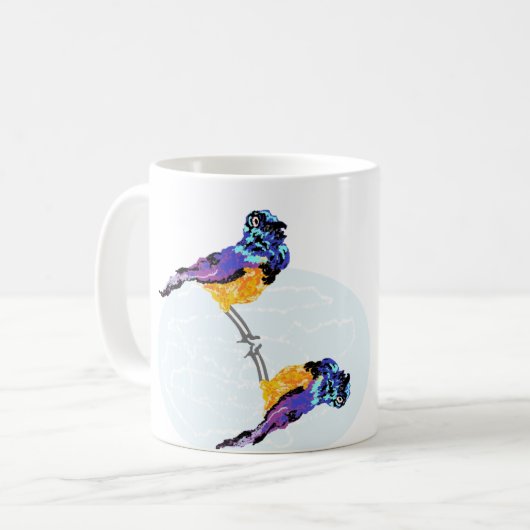 Mug : Oiseau coloré (Devant gauche)
