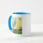 Mug Oiseau coloré sur fil (Devant gauche)