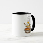 Mug Oiseau comique cuisinant Labskaus (Devant droit)