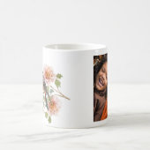 Mug Oiseau dans des fleurs et photo (Centre)