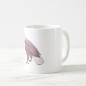 Mug Oiseau d'aquarelle d'aigle chauve (Devant droit)