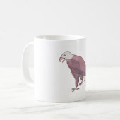 Mug Oiseau d'aquarelle d'aigle chauve (Devant gauche)
