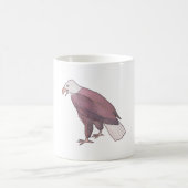 Mug Oiseau d'aquarelle d'aigle chauve (Centre)