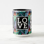 Mug Oiseau d'aquarelle de l'AMOUR du paradis | avec (Centre)