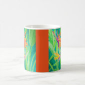 Mug Oiseau d'aquarelle des fleurs de paradis (Centre)